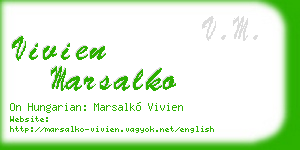 vivien marsalko business card