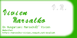 vivien marsalko business card